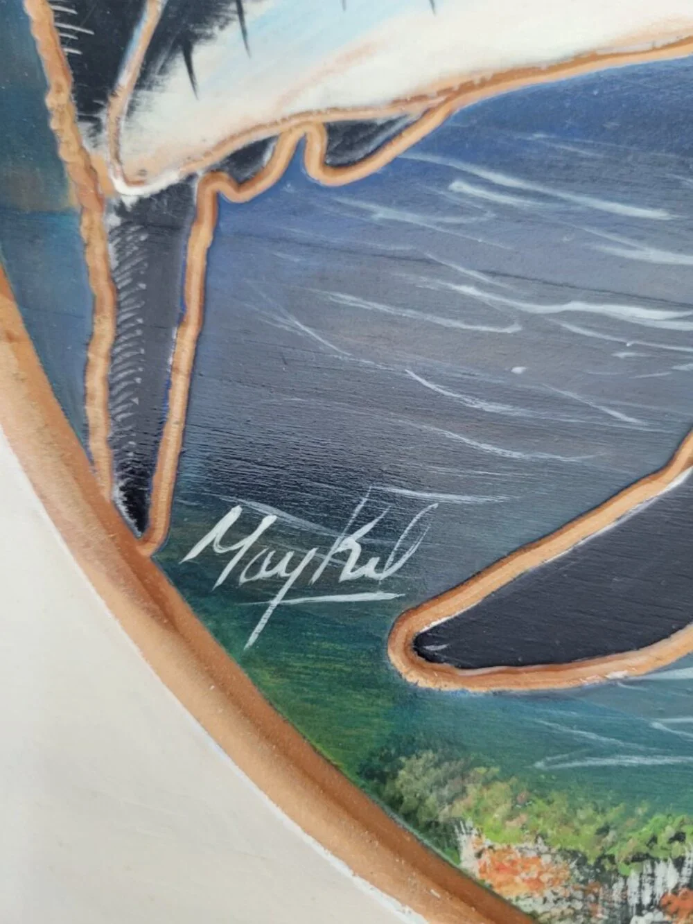 Nautical Hand Carved and Hand Painted by Maykel Medina